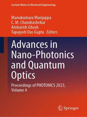 cover image of Advances in Nano-Photonics and Quantum Optics
